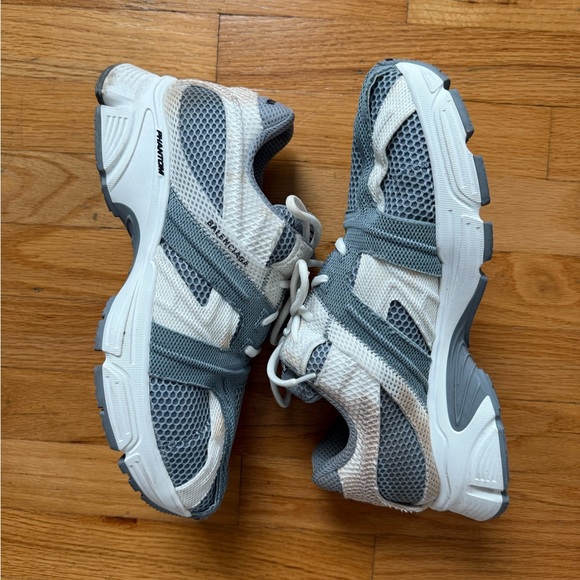 Balenciaga Gray and White Athletic Shoes